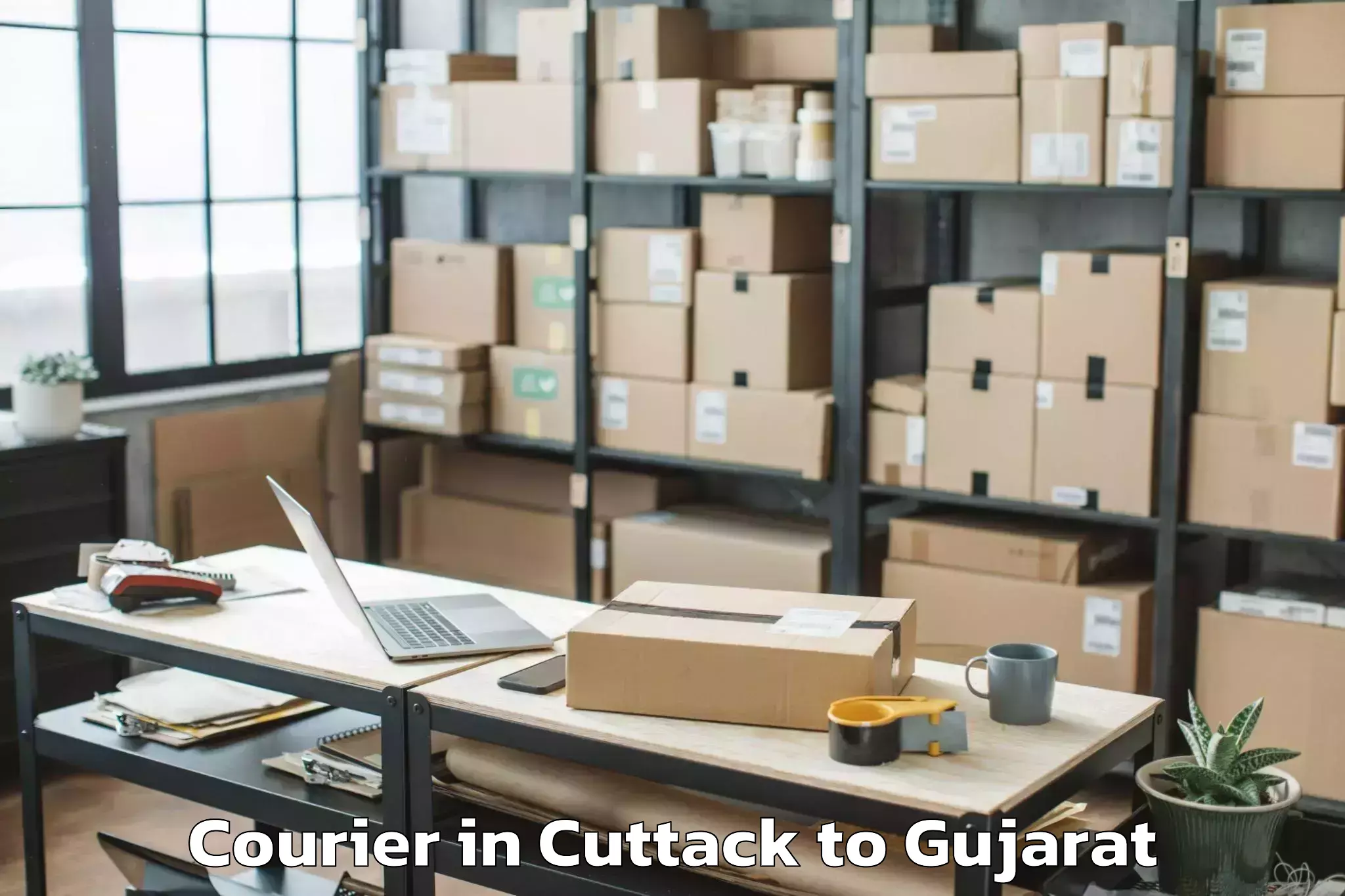 Book Cuttack to Dhasa Courier